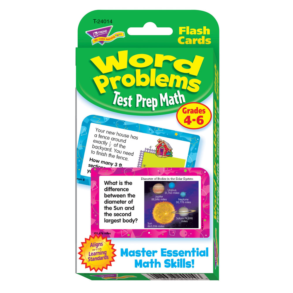 T24014 Flash Cards Word Problems Grades to Package Front