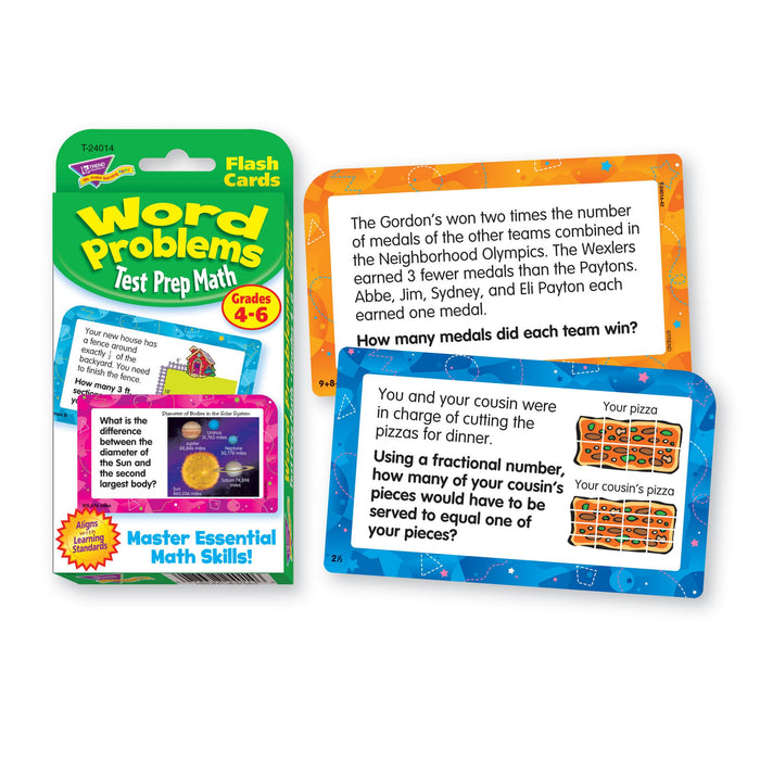 T24014 Flash Cards Word Problems Grades to 6