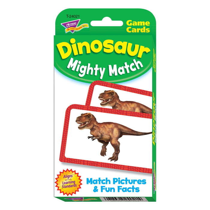 T24021 Game Cards Dinosaur Mighty Match Package Front