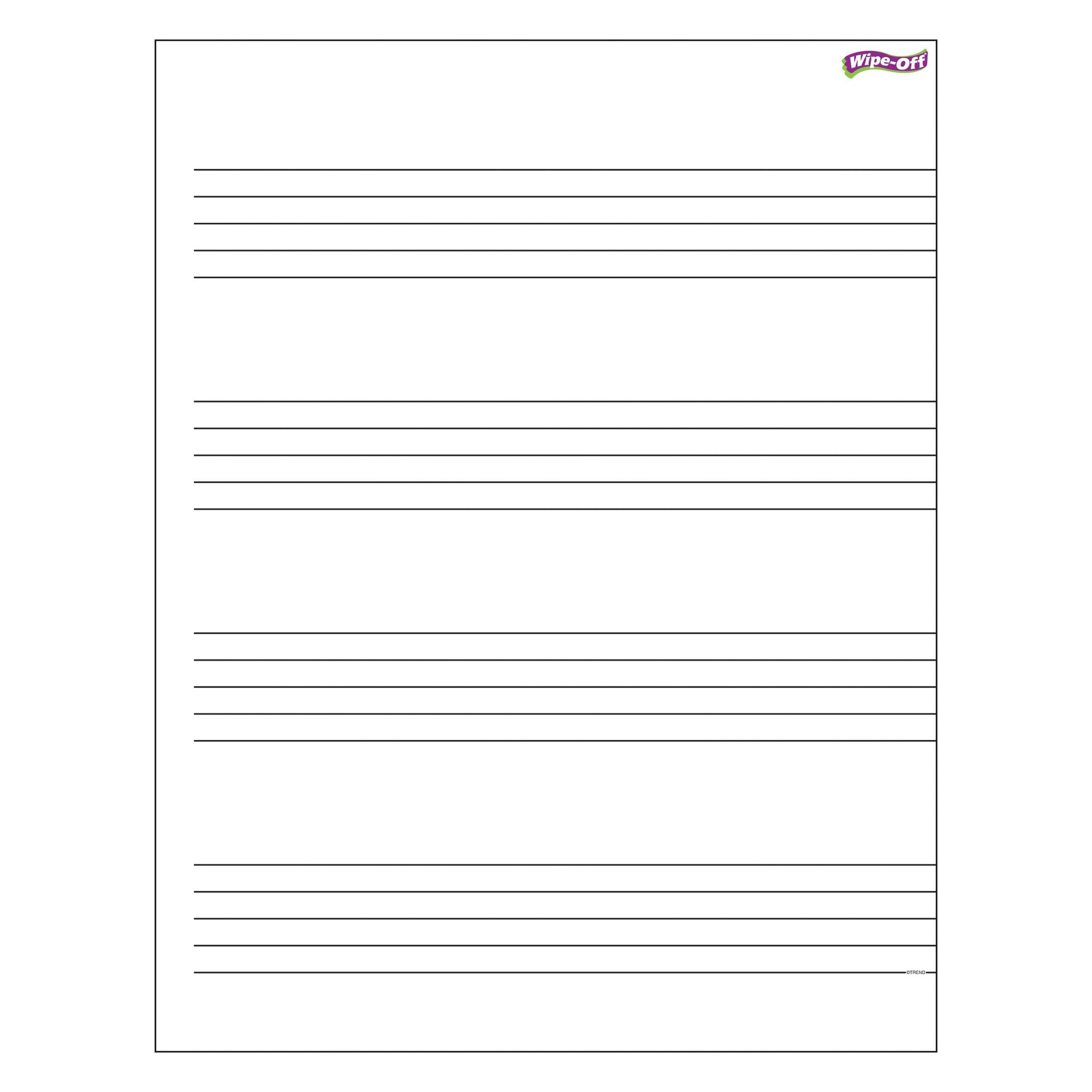 Off Staff Notes Wipe-Off® Chart Music Staff Paper T27304 — TREND enterprises