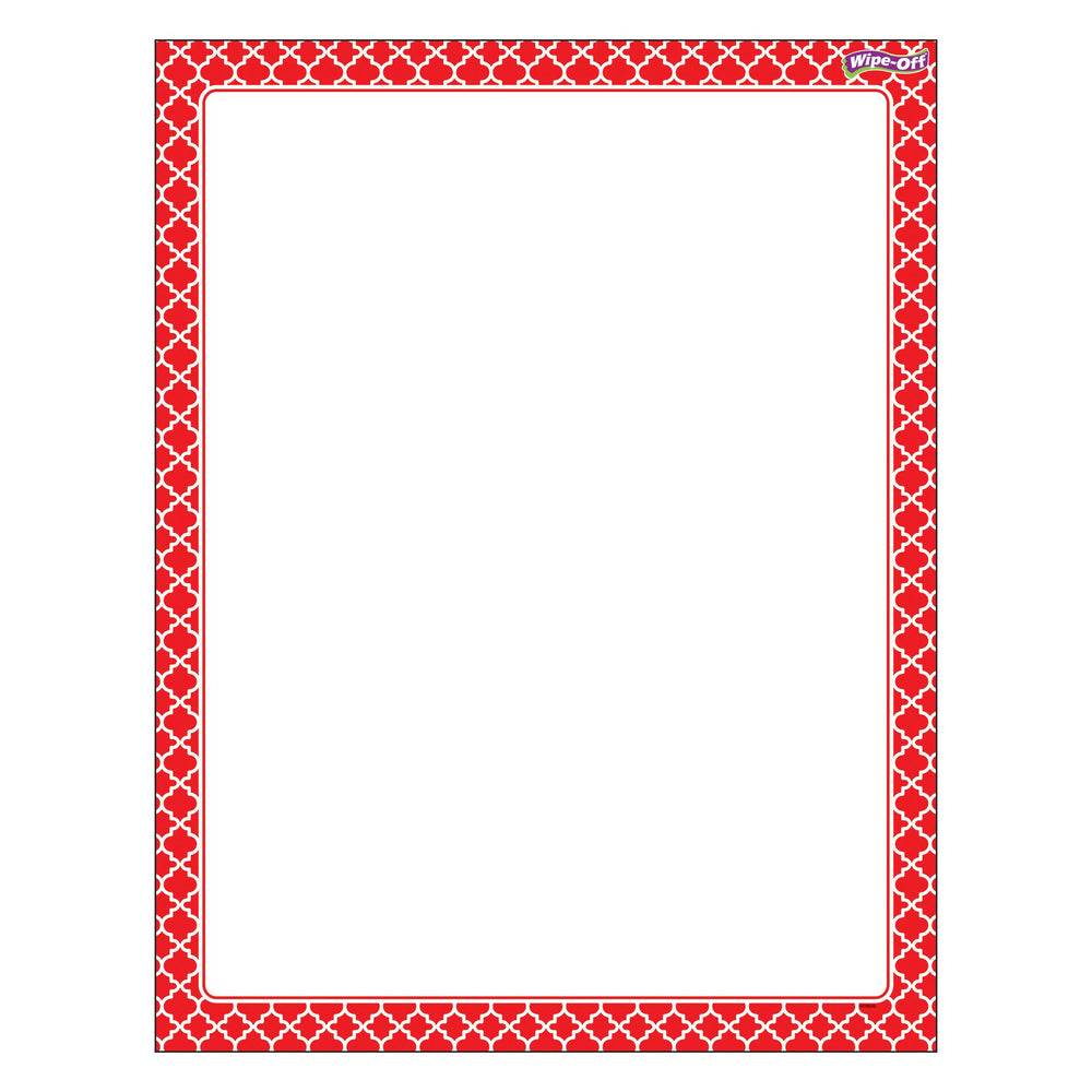 T27323 Wipe Off Chart Moroccan Red