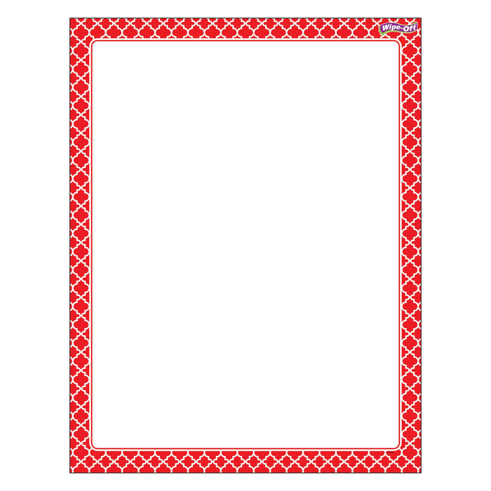 T27323 Wipe Off Chart Moroccan Red