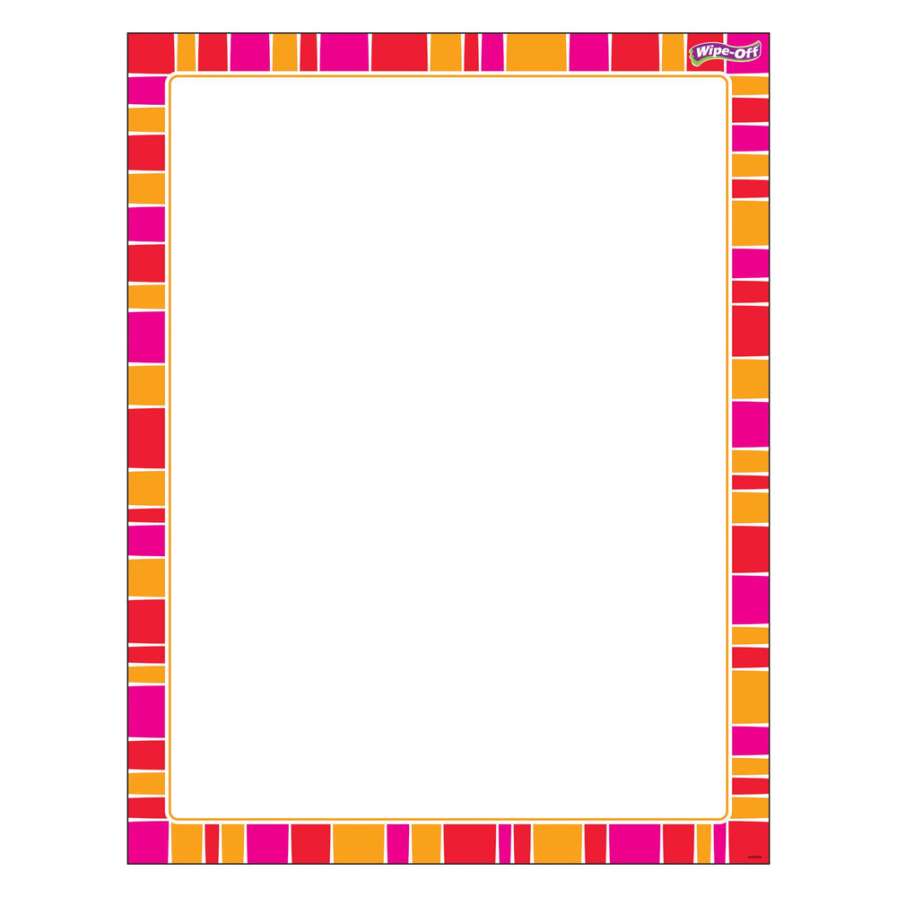 T27346 Wipe Off Chart Stripe Snazzy Red