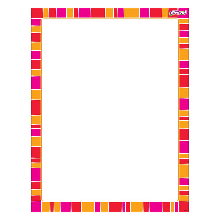 T27346 Wipe Off Chart Stripe Snazzy Red