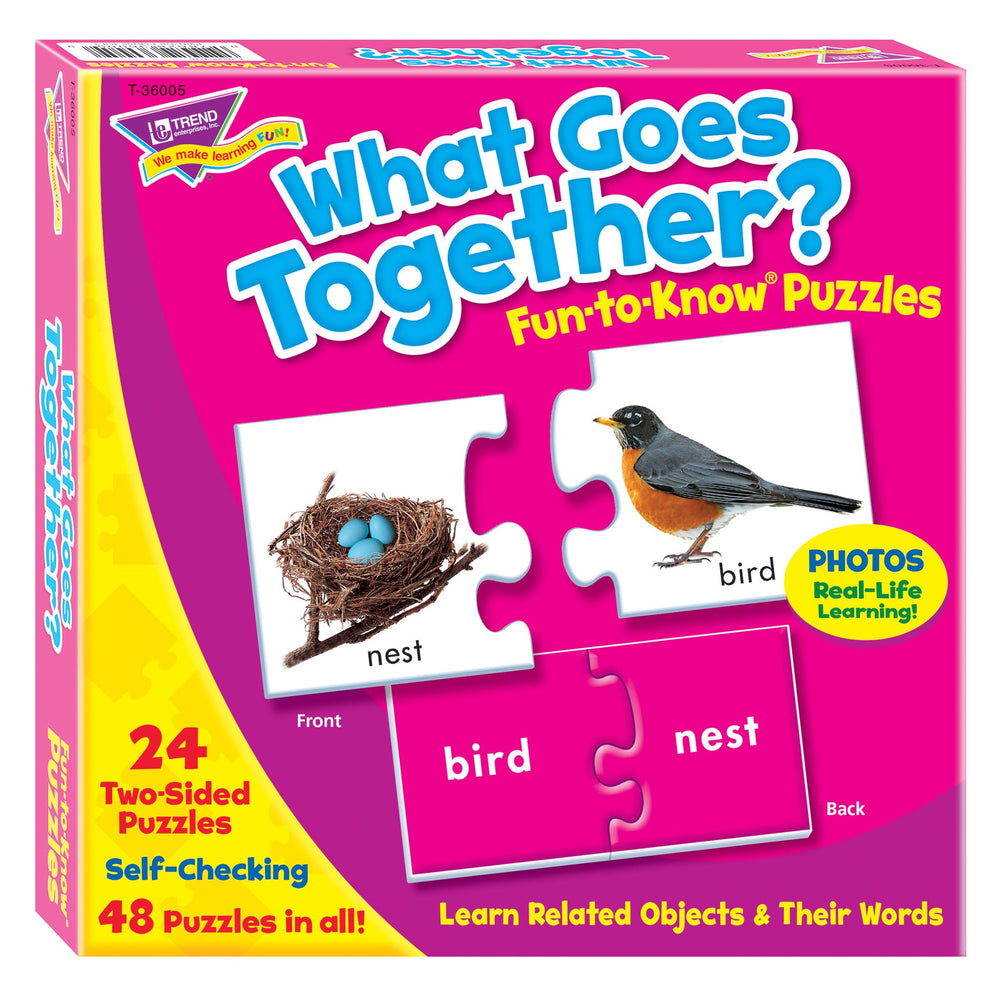 T36005 Puzzle What Goes Together Box Front