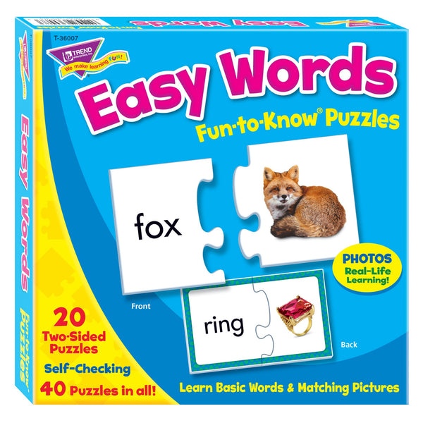 トレンド 英単語 パズル 簡単なことば Trend Fun to Know Puzzles Easy Words T-36007 T36007-1-Puzzle-Easy-Words-Box