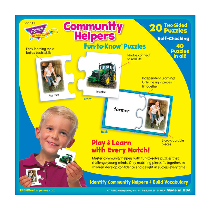 T36011 Puzzle Community Helpers Box Back