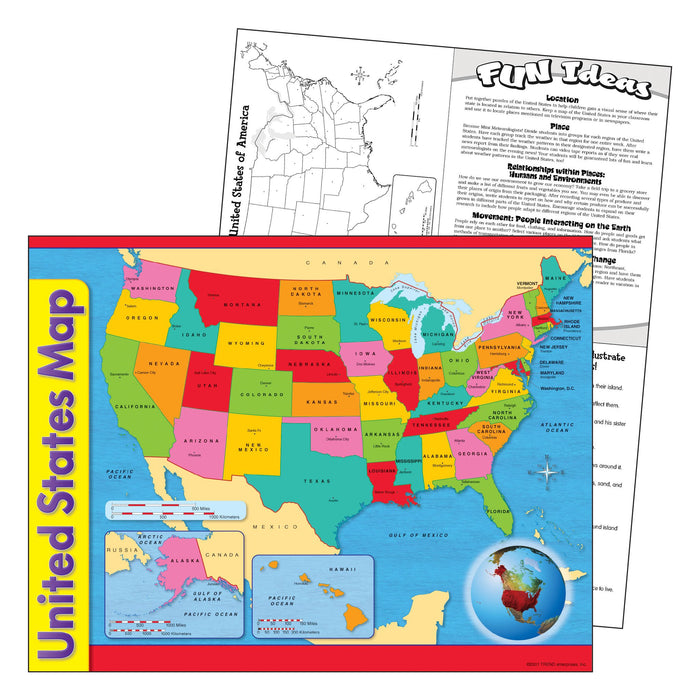 T38097 Learning Chart United States America Map