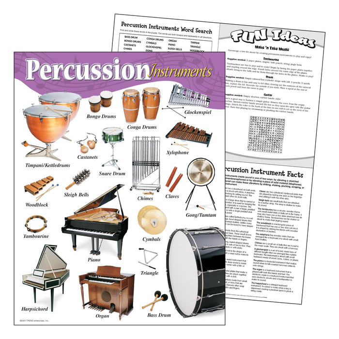Learning Chart Percussion Instruments T38102 — TREND enterprises, Inc.
