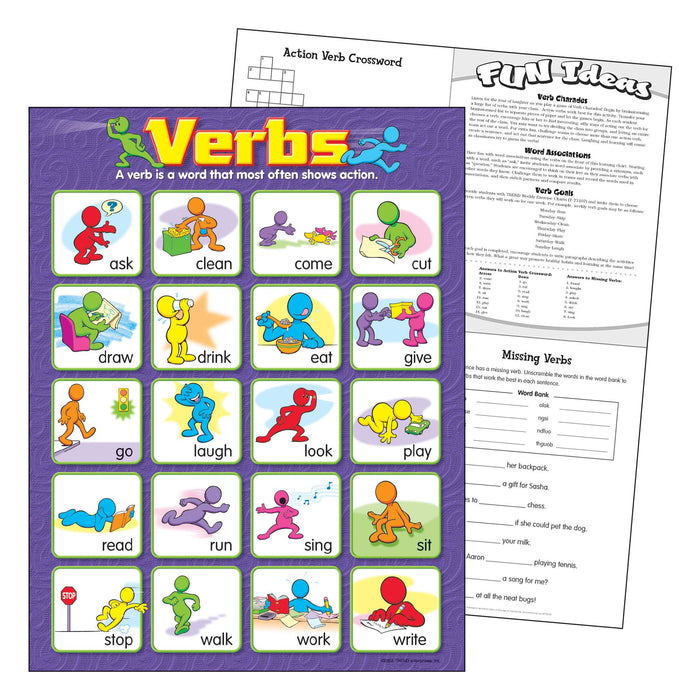 T38131 Learning Chart Verbs