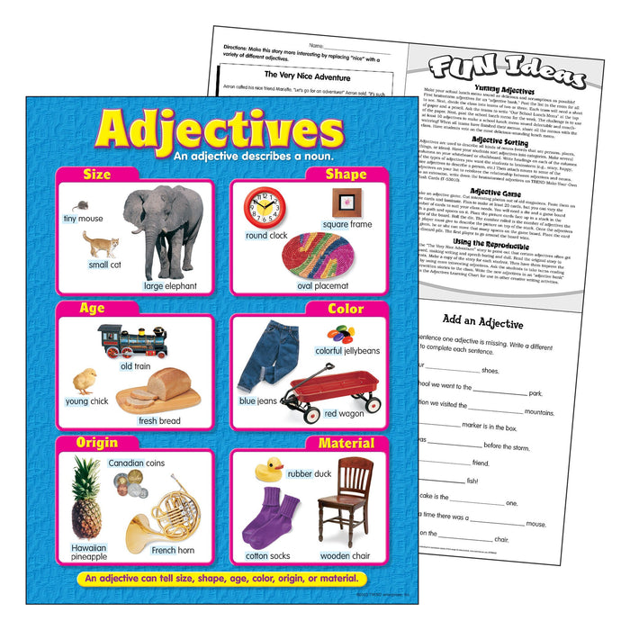 T38132 Learning Chart Adjectives