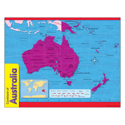T38141 Learning Chart Australia Map