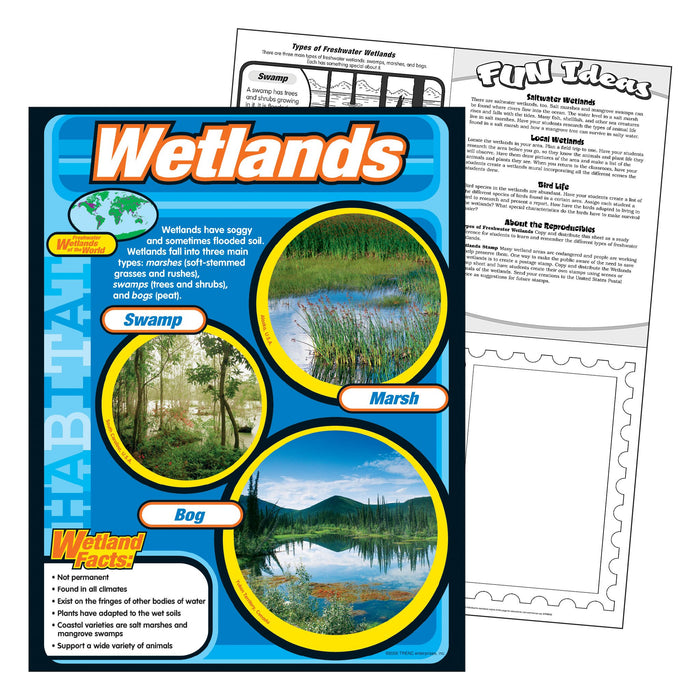 T38150 Learning Chart Wetlands Habitat