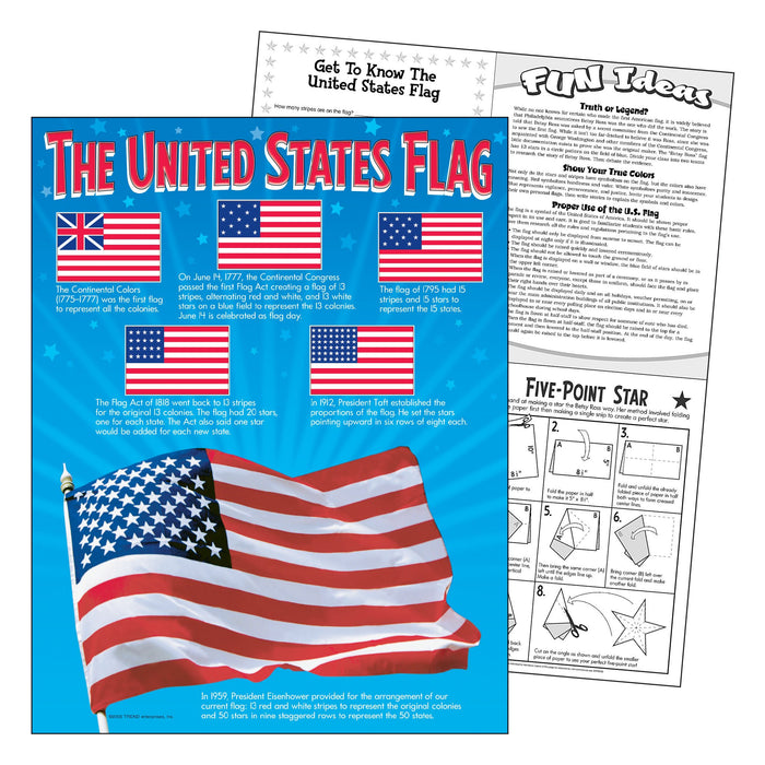T38199 Learning Chart The US Flag