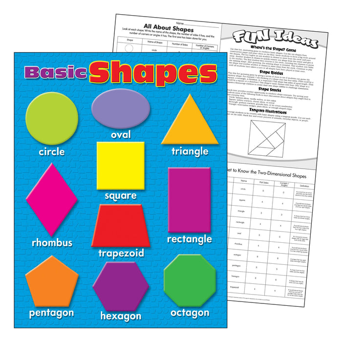 Shape Learning Chart Learning Chart Basic Shapes T38207 — TREND enterprises