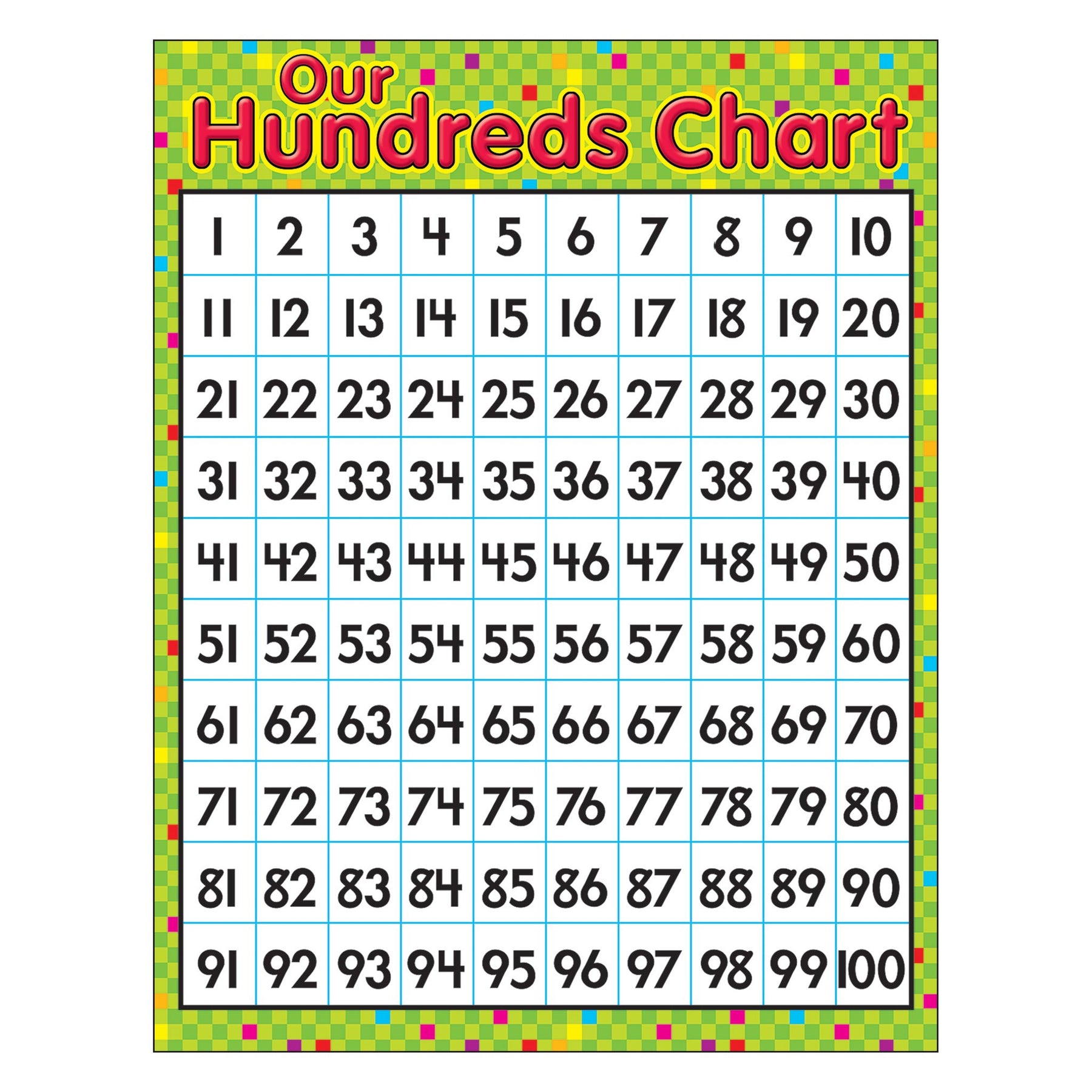 learning-chart-our-hundreds-chart-t38275-trend-enterprises-inc for Free Printable One Hundred Chart Learning Chart Our Hundreds Chart T38275 — TREND enterprises, Inc. for Free Printable One Hundred Chart