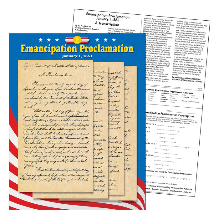 T38277 Learning Chart Emancipation Proclamation
