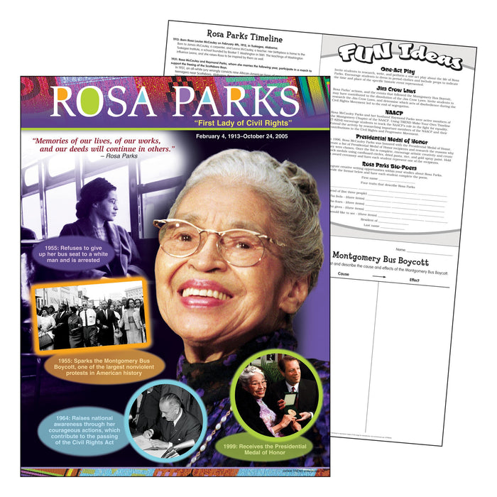 T38304 Learning Chart Rosa Parks