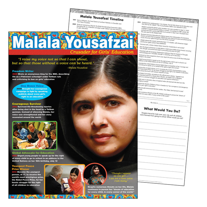 T38343 Learning Chart Malala Yousaf