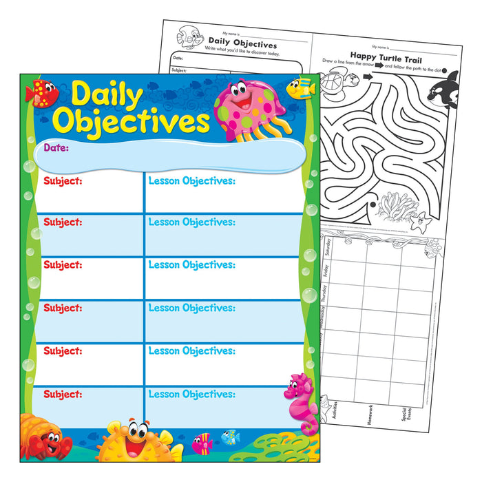 T38359 Learning Chart Objectives Sea Life