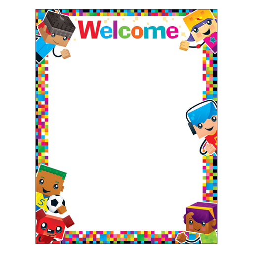 T38379 Learning Chart Welcome Block Star Kids