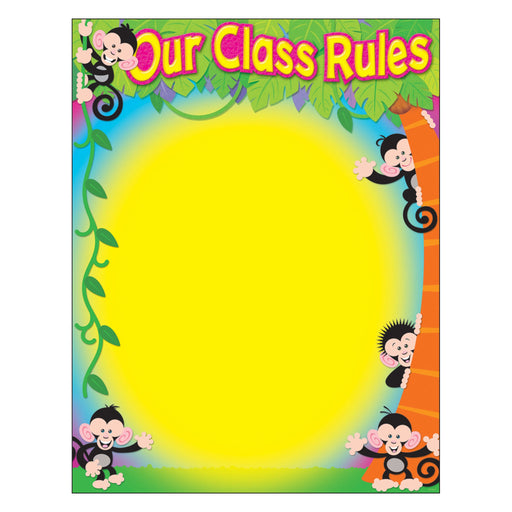 T38441 Learning Chart Our Class Rules Monkey Mischief