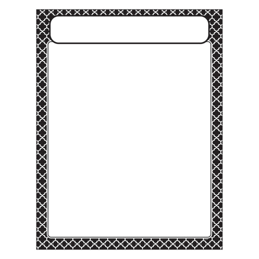 T38601 Learning Chart Moroccan Black