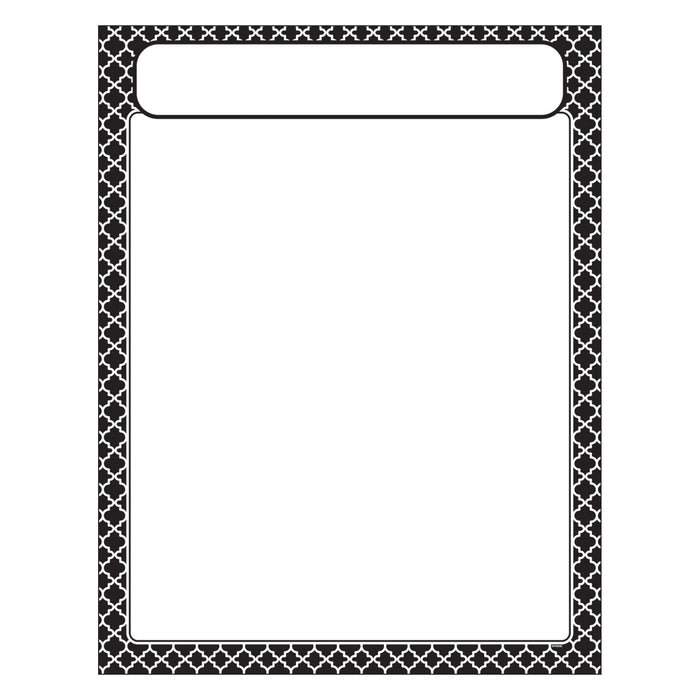 T38601 Learning Chart Moroccan Black