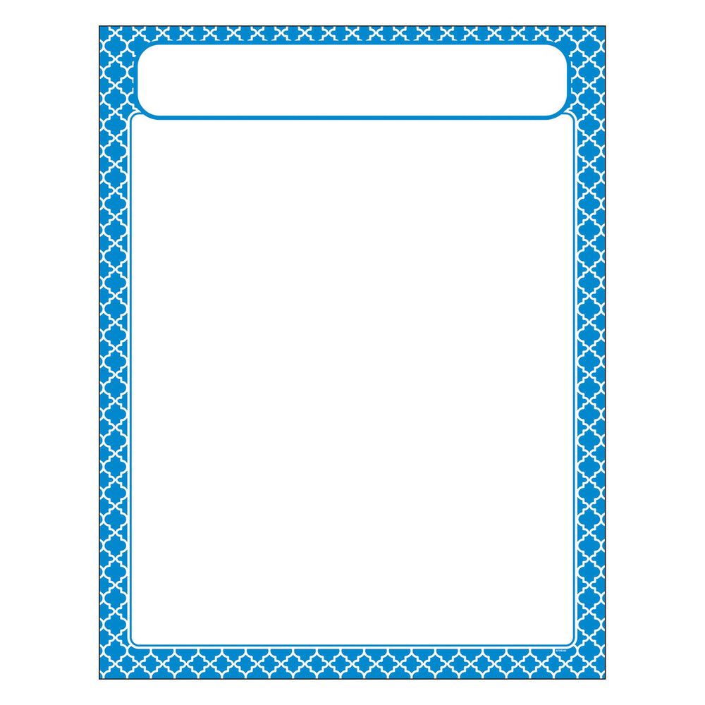 T38602 Learning Chart Moroccan Blue
