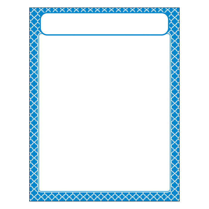 T38602 Learning Chart Moroccan Blue