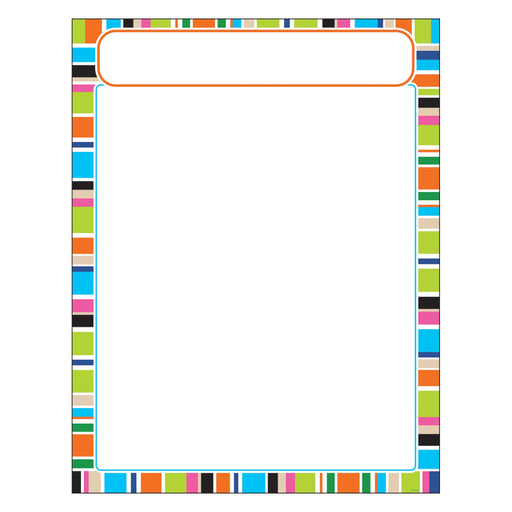 T38632 Learning Chart Stripe Party