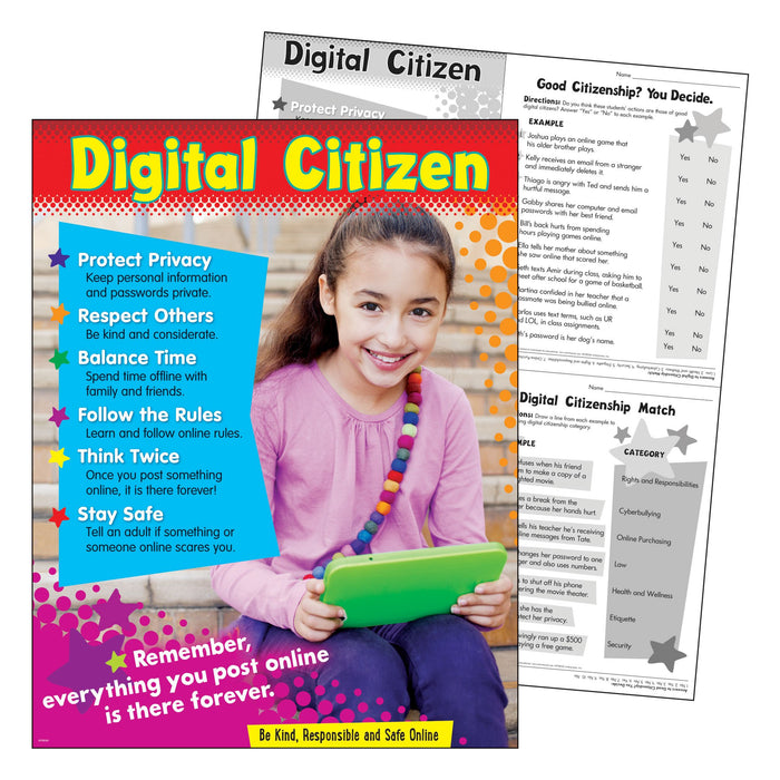 T38641 Learning Chart Digital Citizen Primary