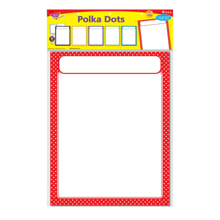 T38984 Learning Chart Pack Polka Dots Package