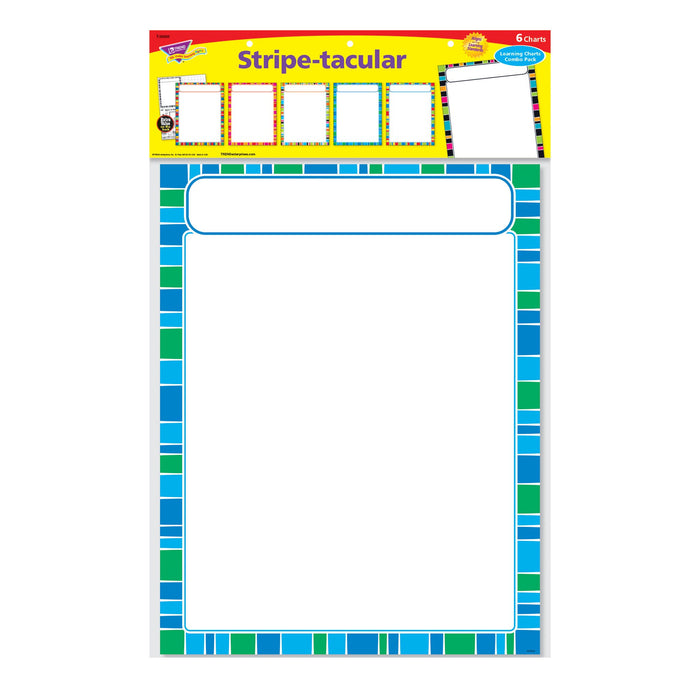 T38985 Learning Chart Pack Stripetacular Package