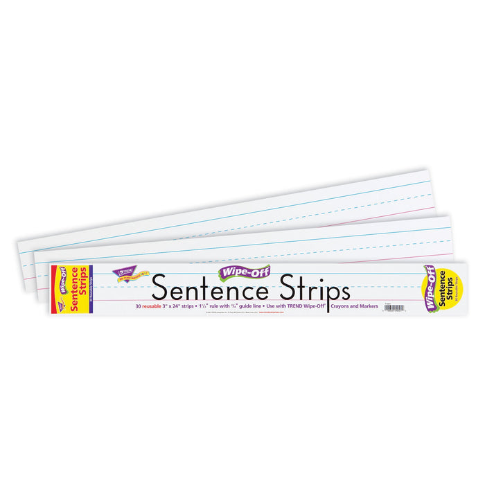 T4001 Wipe Off Sentence Strip White