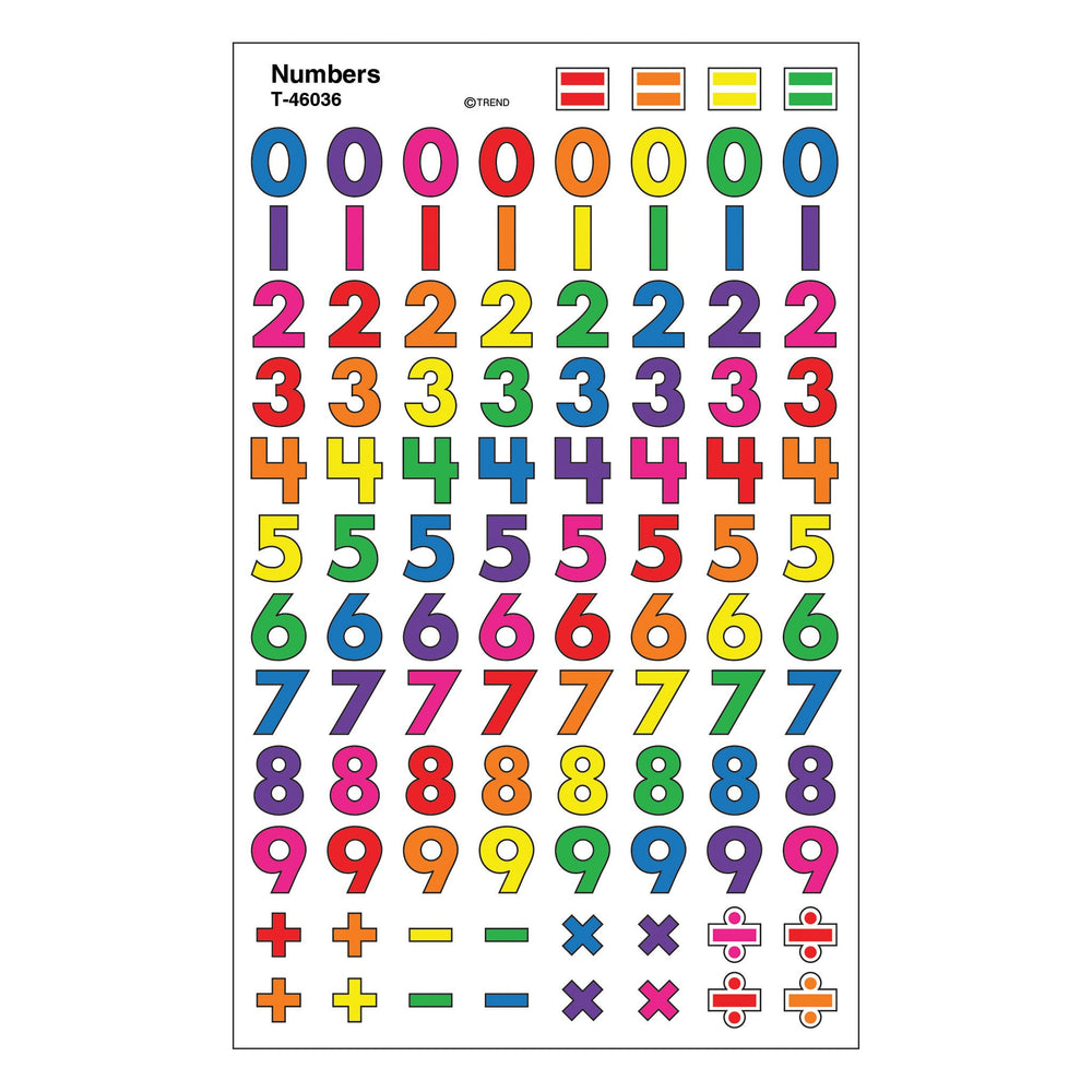 T46036 Stickers Chart Numbers