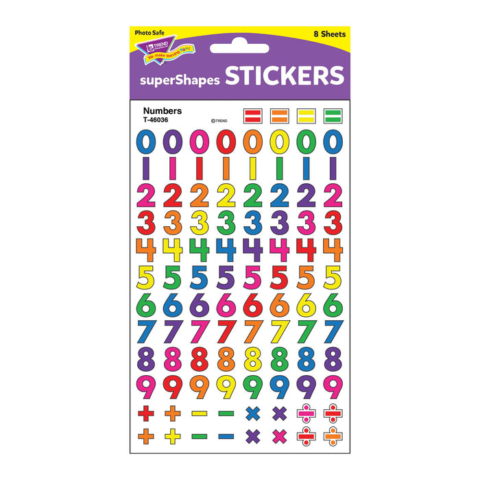 T46036 Stickers Chart Numbers Package