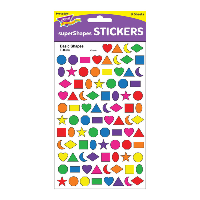 T46040 Stickers Chart Basic Shapes Package