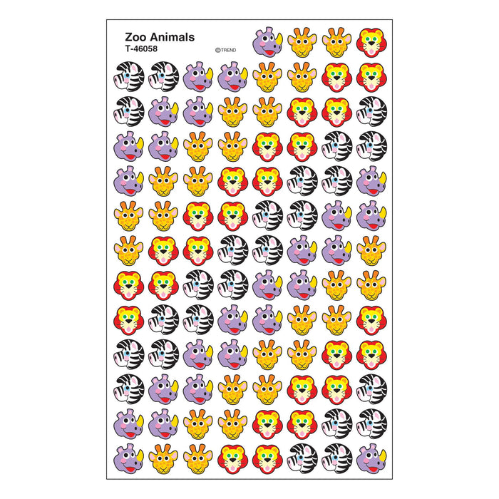 T46058 Stickers Chart Zoo Animals