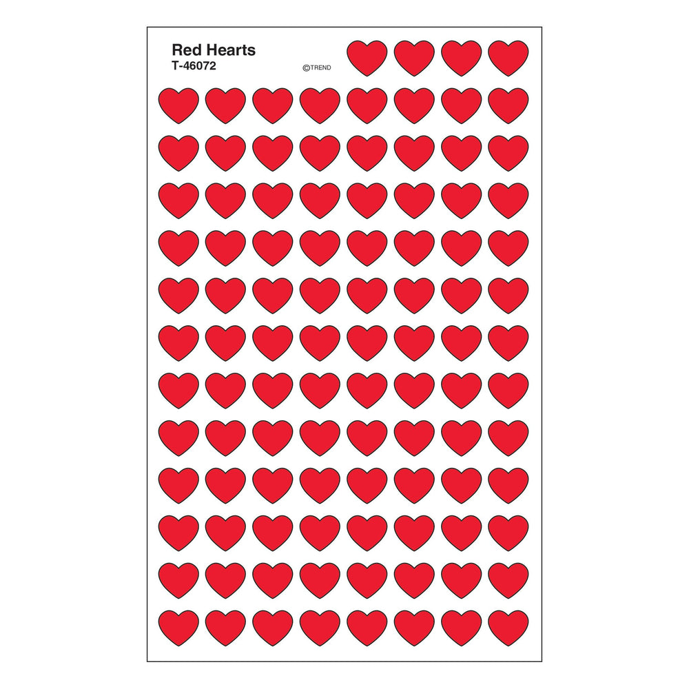 T46072 Stickers Chart Red Hearts