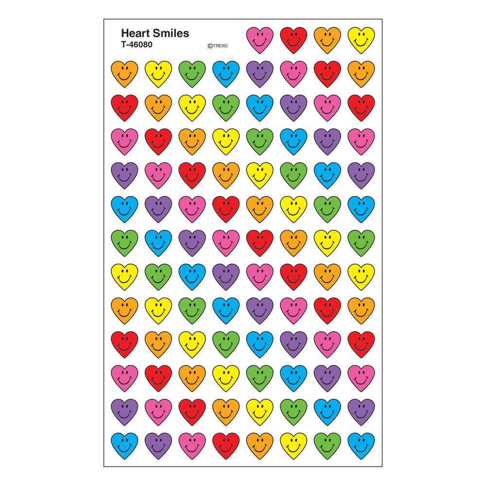 T46080 Stickers Chart Heart Smiles