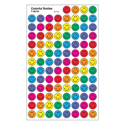 T46134 Stickers Chart Colorful Smiles
