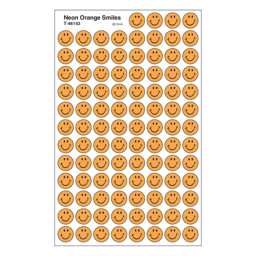 T46143 Stickers Chart Neon Orange Smile