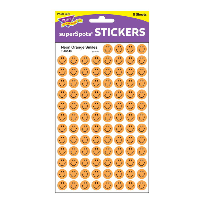 T46143 Stickers Chart Neon Orange Smile Package