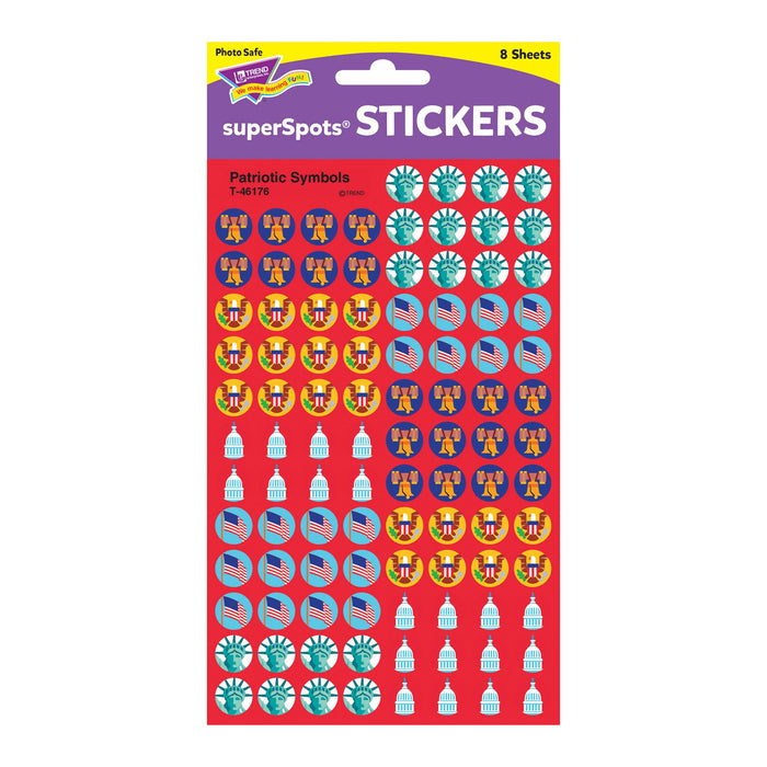 T46176 Stickers Chart Patriotic Symbols Package