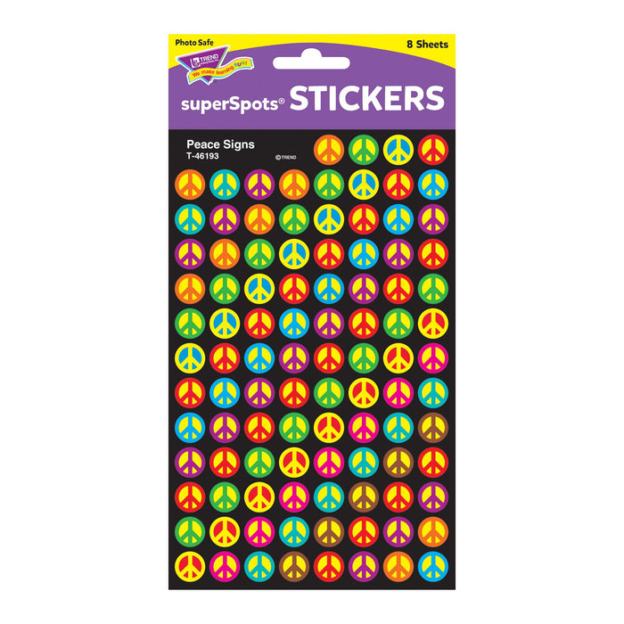 T46193 Stickers Chart Peace Signs Package