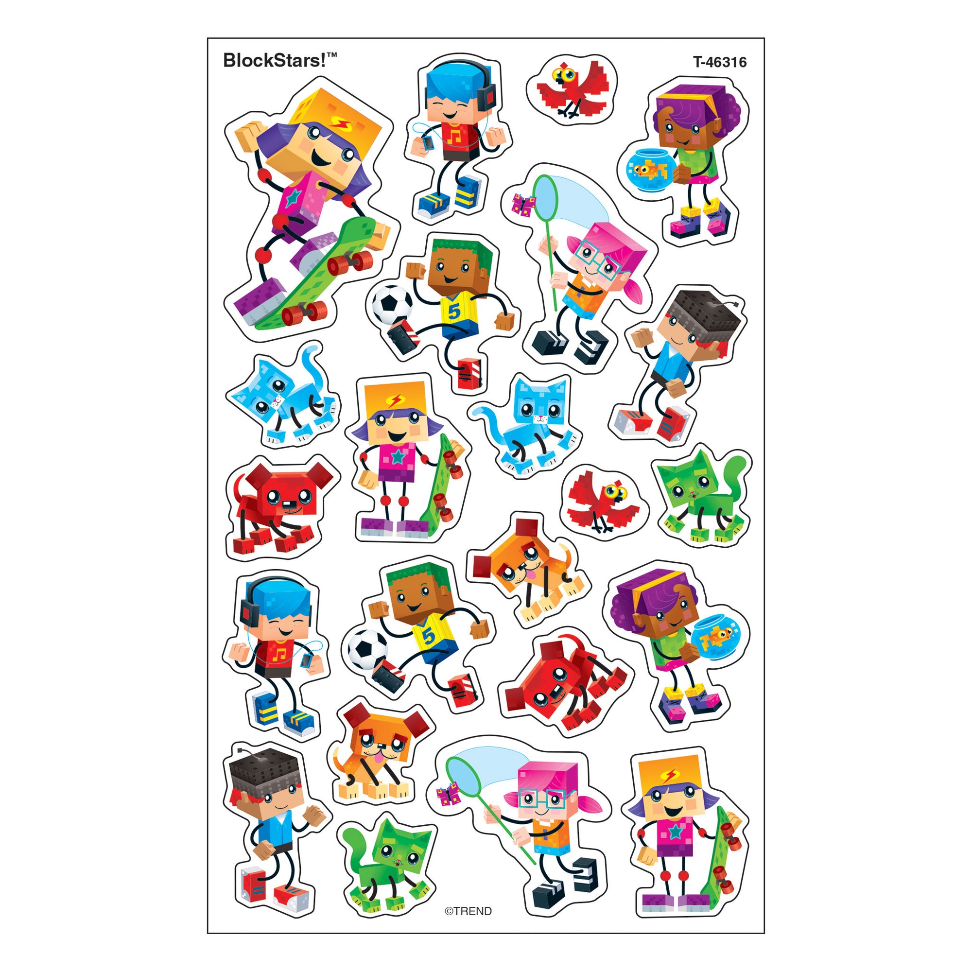 superShapes Stickers Large BlockStars!® T46316 — TREND enterprises, Inc.