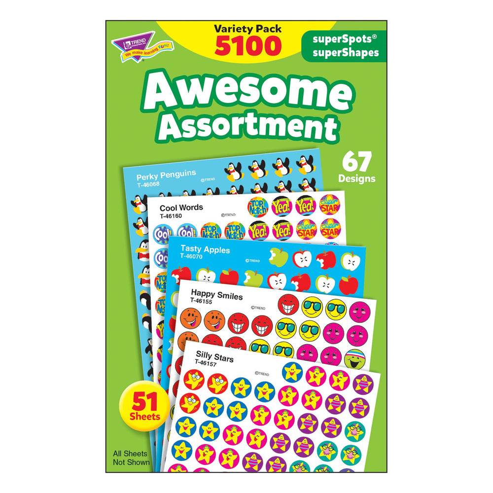 T46826 Sticker Chart Variety Pack Awesome Assortment
