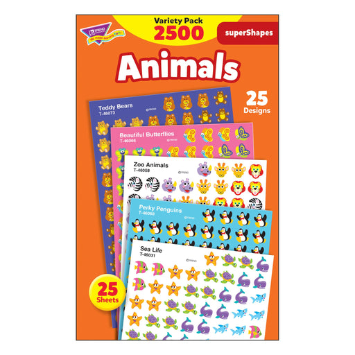 T46904 Sticker Chart Variety Pack Animals