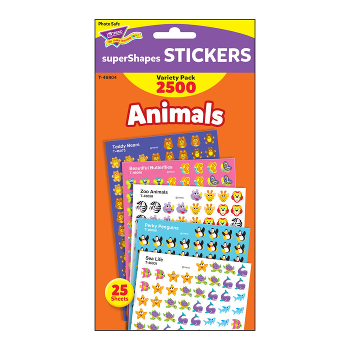 T46904 Sticker Chart Variety Pack Animals Package